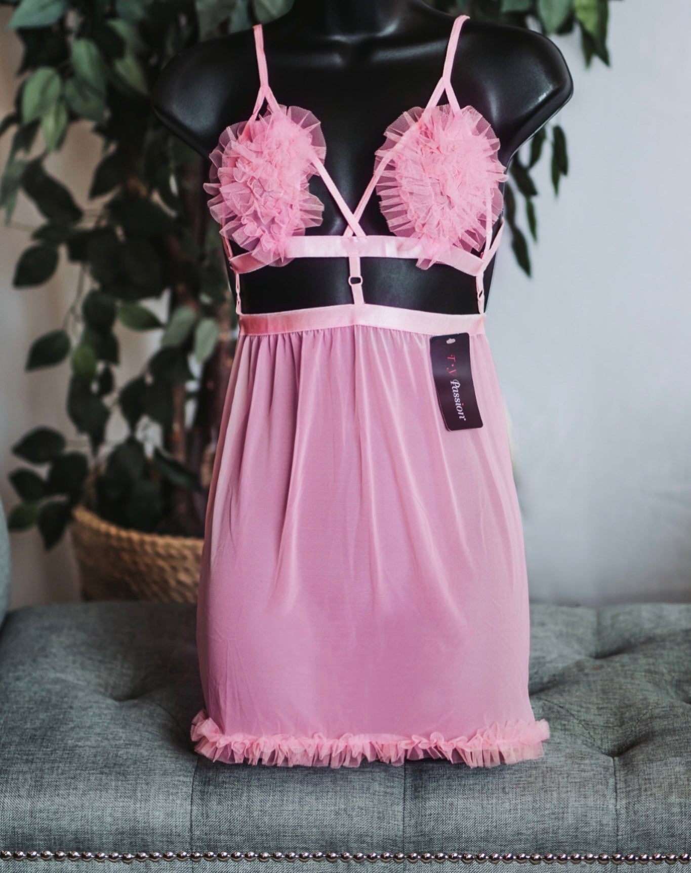 Baby Doll Pink Lingerie Set