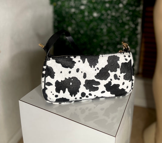 Cow Print Hand Bag