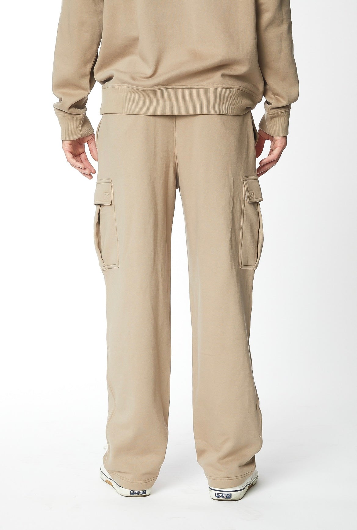 Men's Tan Fleece Cargos