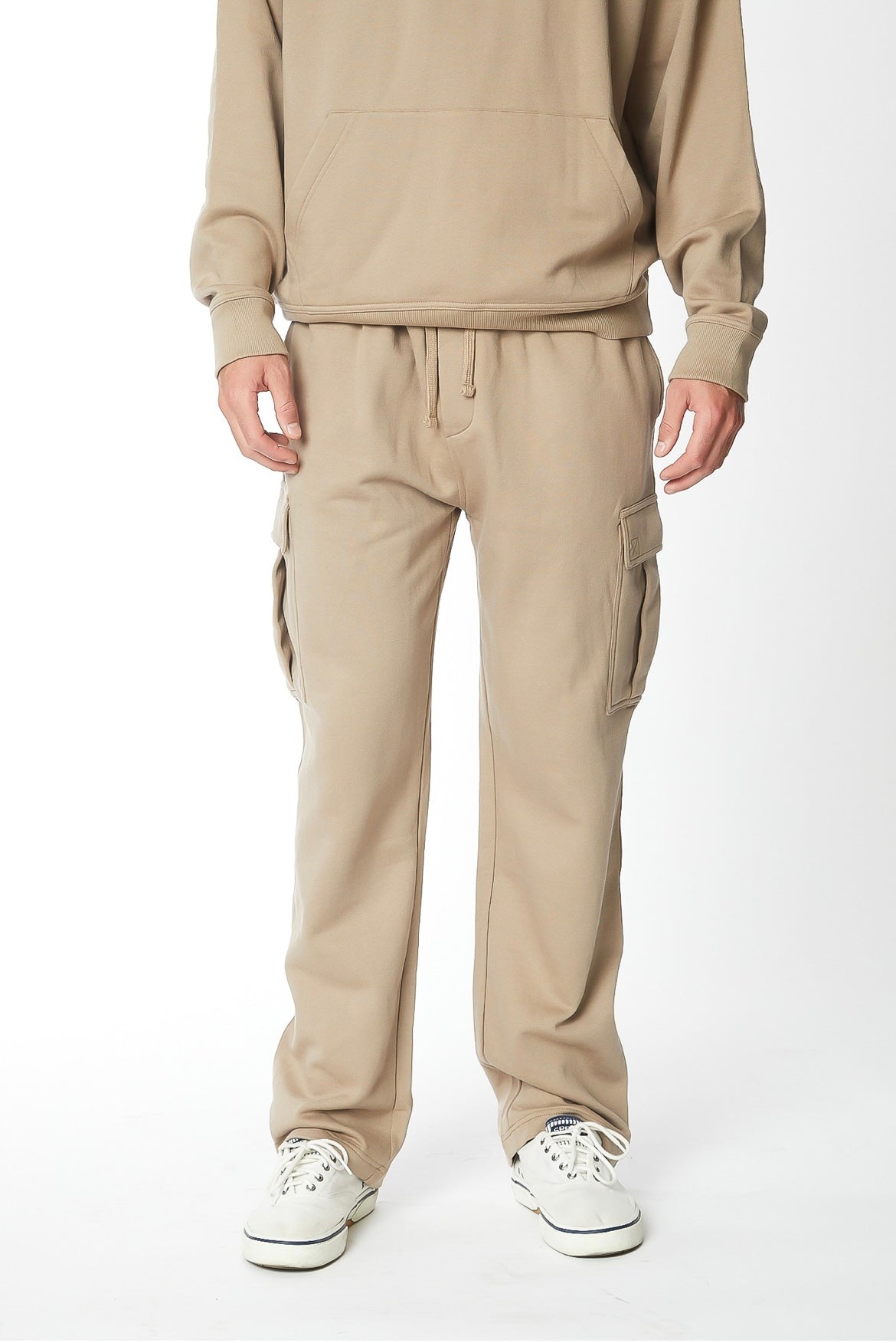 Men's Tan Fleece Cargos