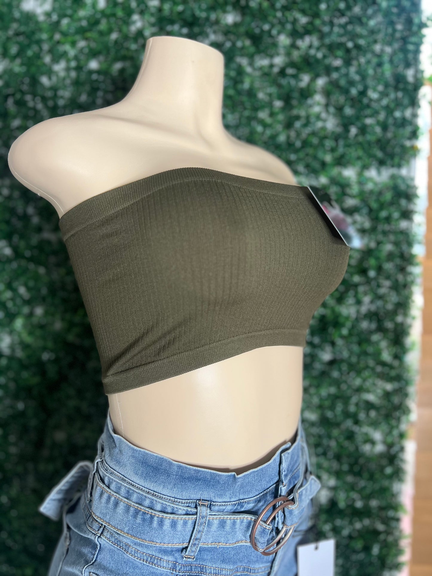 Olive Tone Tube Top