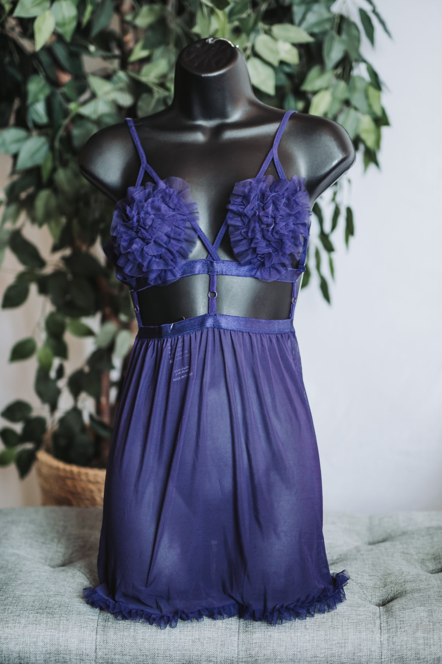 Baby Doll Purple Lingerie Set