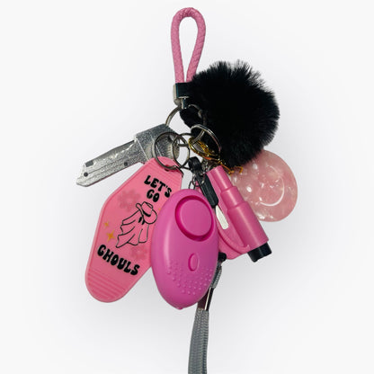 Let’s Go Ghouls Pink Self Defense Keychain