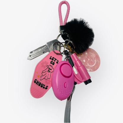 Let’s Go Ghouls Pink Self Defense Keychain