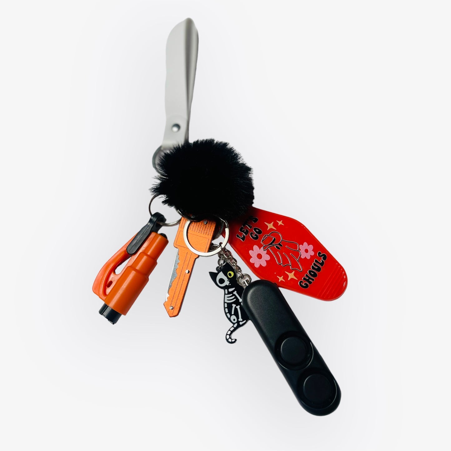 Let’s Go Ghouls Orange Self Defense Keychain