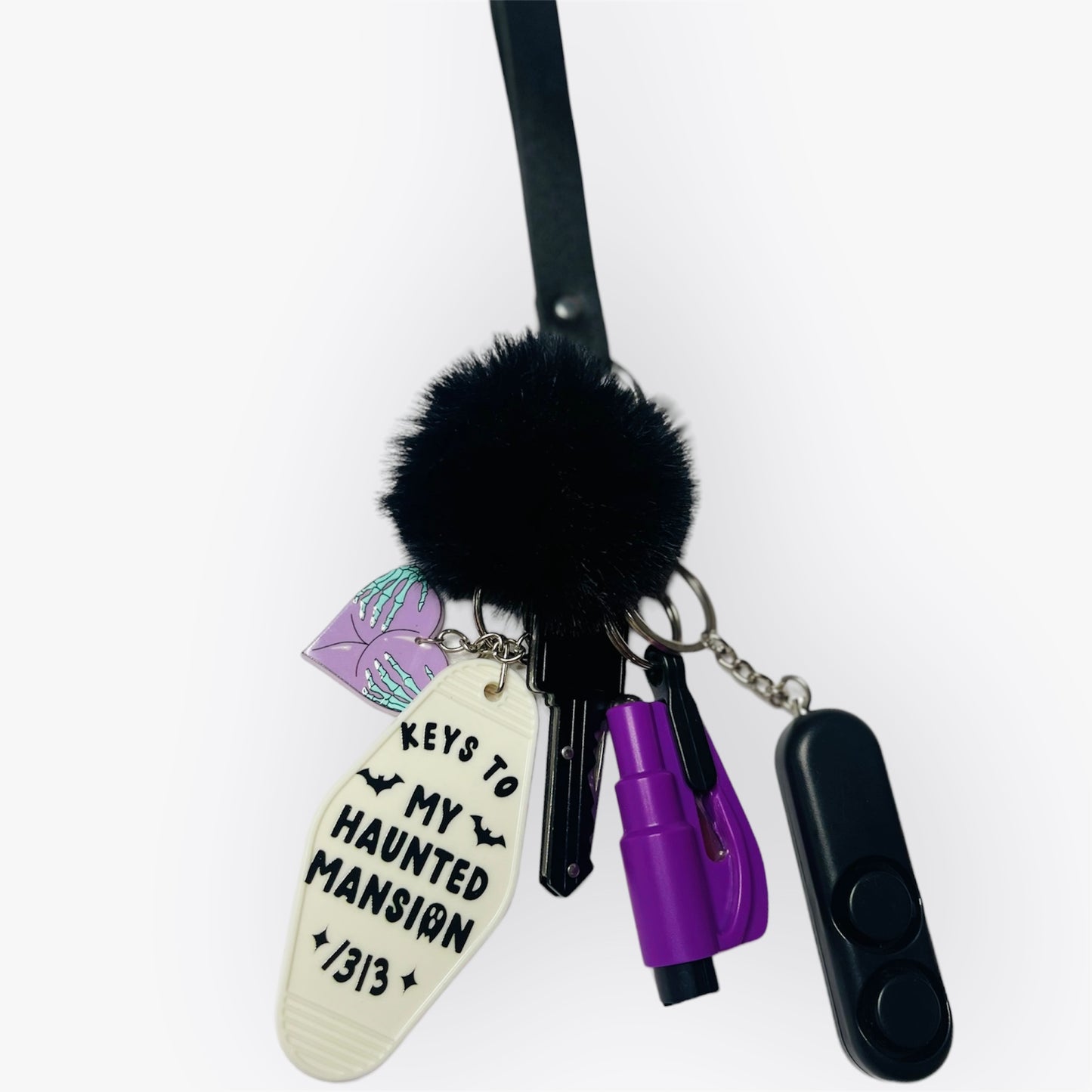 keys To My Haunted Mansion Self Defense Keychain