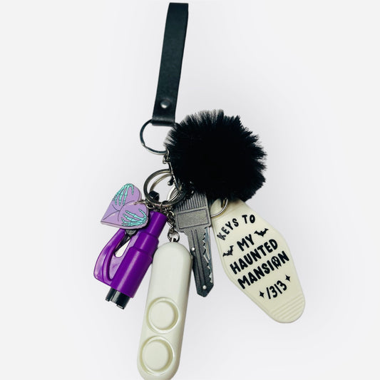 keys To My Haunted Mansion Self Defense Keychain